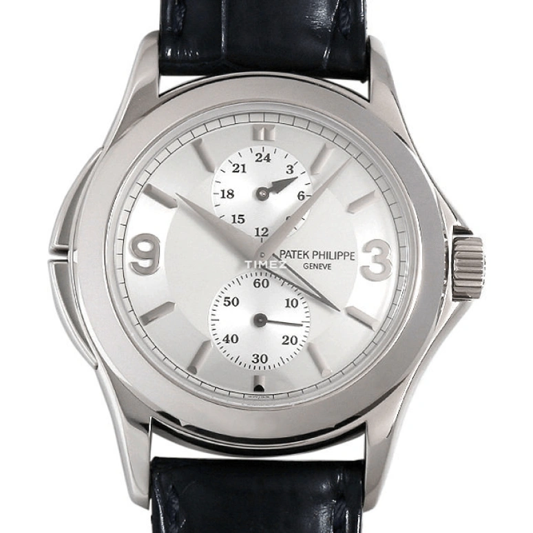 Patek Philippe,Complications 37mm,37mm,White Gold,Silver,Handwound,Dule Time,In-house Caliber,5134G,5134G-011