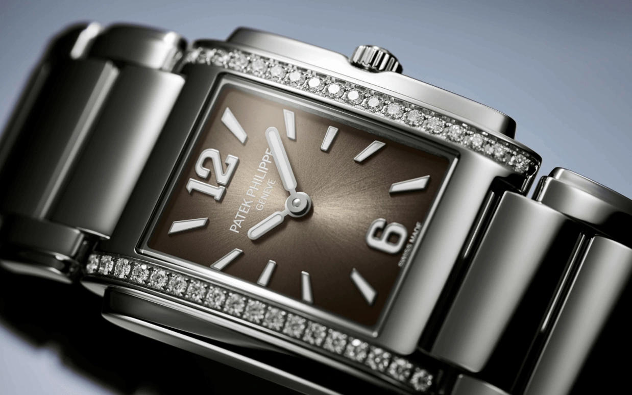 Patek Philippe,Twenty~4 25.10mm,25.10mm,Stainless Steel,Grey,Quartz,In-house Caliber,Sapphire,4910,4910/1200A-010