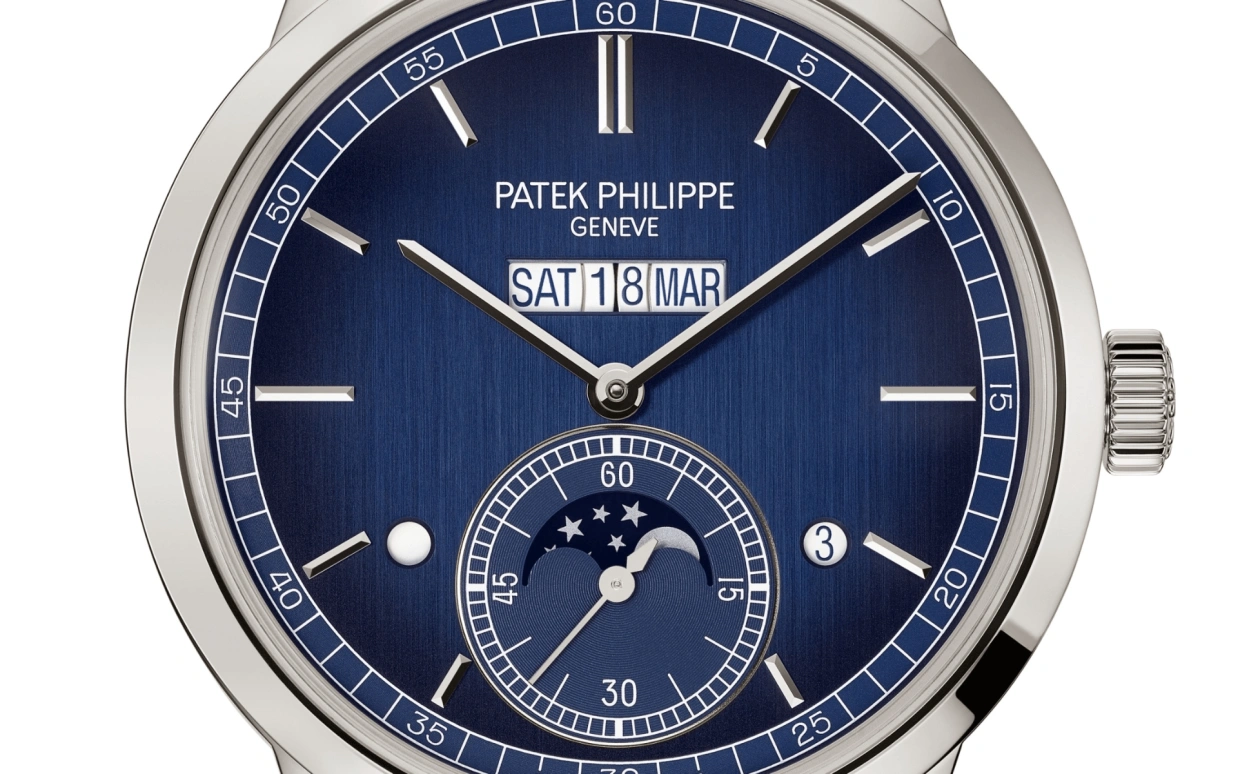 Patek Philippe,Grand Complications 41.30mm,41.30mm,Platinum,Blue,Handwound,Moonphase,Leap Year,Month,Date,38hours,In-house Caliber,5236P,5236P-001