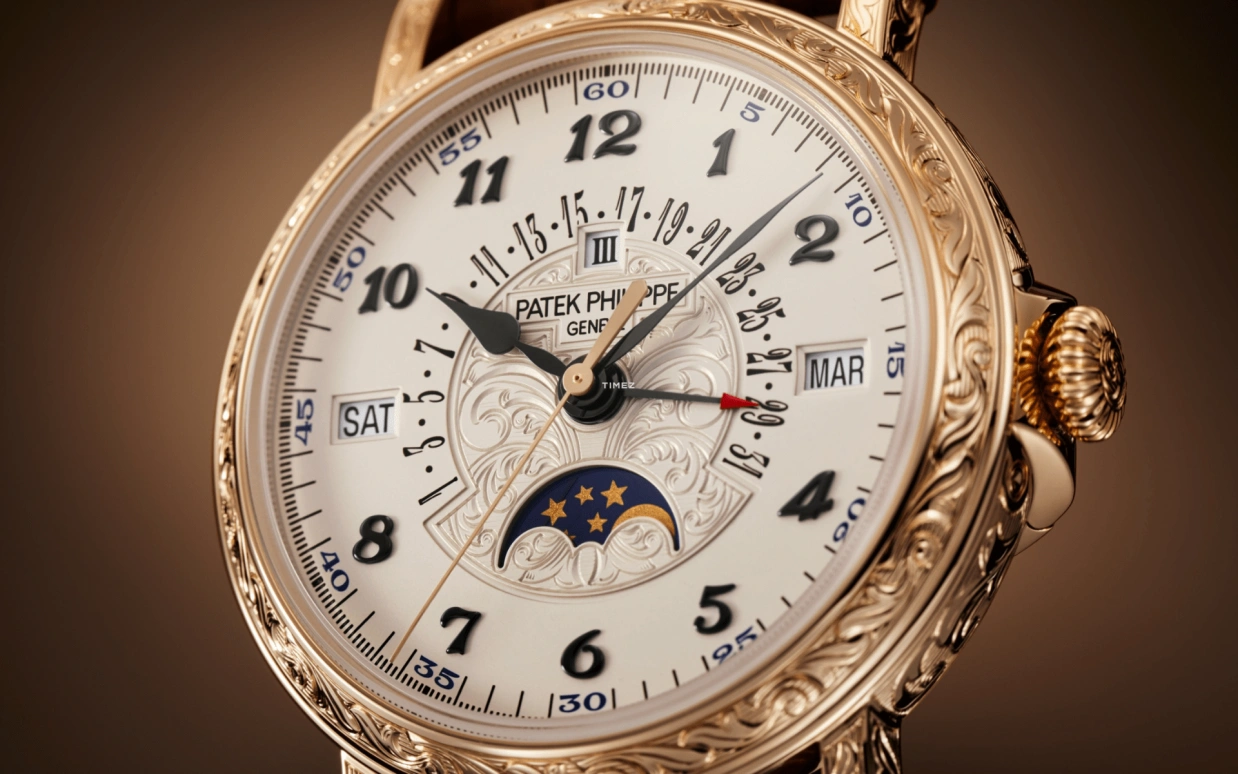 Patek Philippe,Grand Complications 38mm,38mm,Rose Gold,Silver White,Automatic,Moonphase,Perpetual Calendar,Leap Year,Month,45hours,In-house Caliber,5160,5160/500R-001