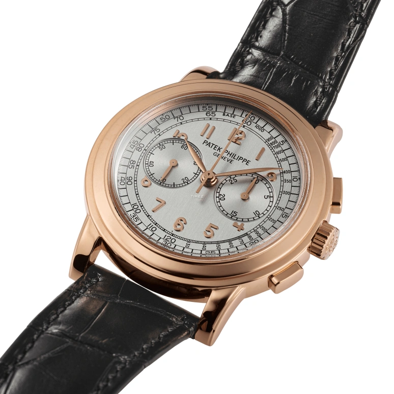 Patek Philippe,Complications 42mm,42mm,Red Gold,Silver,Handwound,Chronograph,60hours,5070R,5070R-001