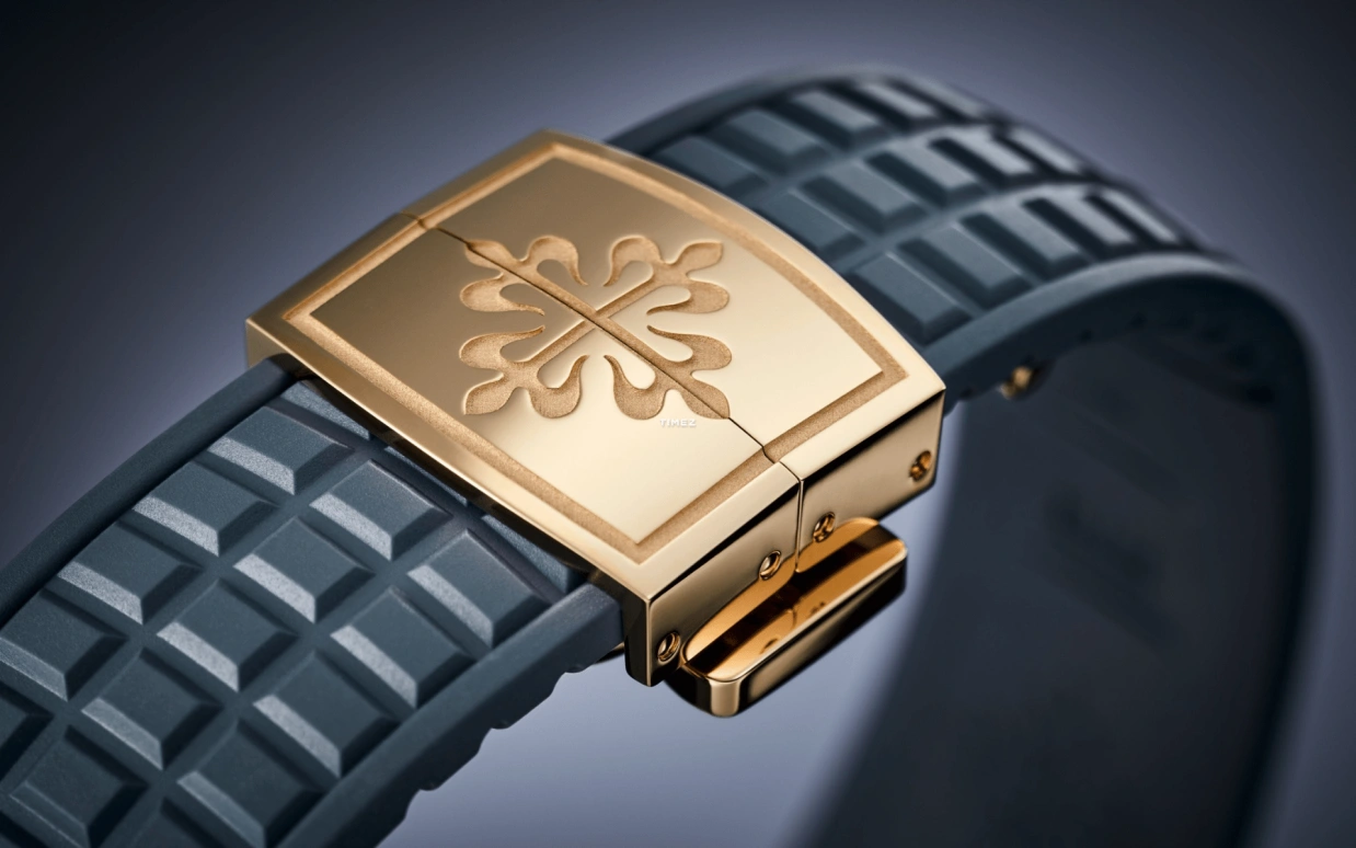 Patek Philippe,Aquanaut 38.80mm,38.80mm,Rose Gold,Grey,Blue,Quartz,Dule Time,Day / Night Indication,5269R,5269R-001