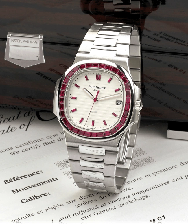 Patek Philippe,Nautilus 40mm,40mm,Platinum,White,Automatic,Day,45hours,5711,5711/112P-010