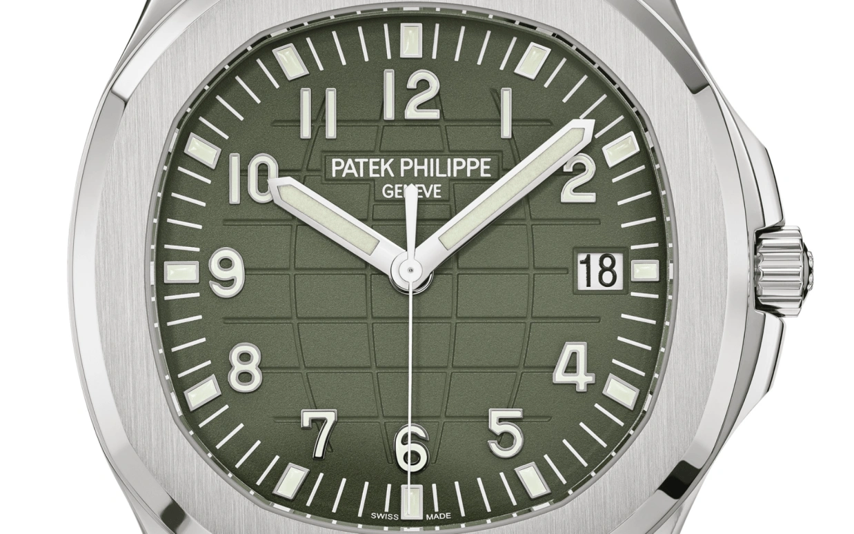 Patek Philippe,Aquanaut 42.20mm,42.20mm,White Gold,Green,Automatic,45hours,In-house Caliber,Tom Holland,Wilber Pan,Will pan,5168G,5168G-010