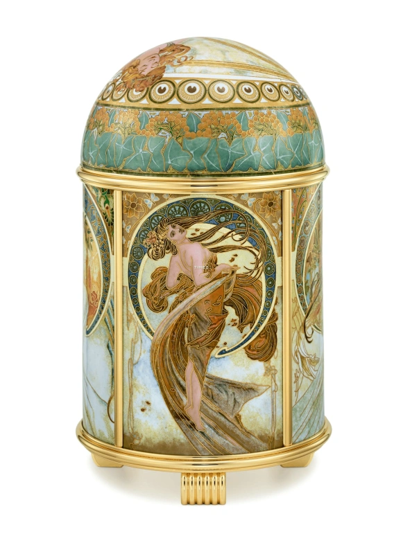 Patek Philippe,Dome Clocks ,Yellow Gold,Green,Gold,Electromechanical,In-house Caliber,Colorful,Gold,Green,20061M,20061M-001