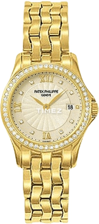 Patek Philippe,Calatrava 28mm,28mm,Yellow Gold,Champagne,Quartz,Day,In-house Caliber,4906,4906/101J
