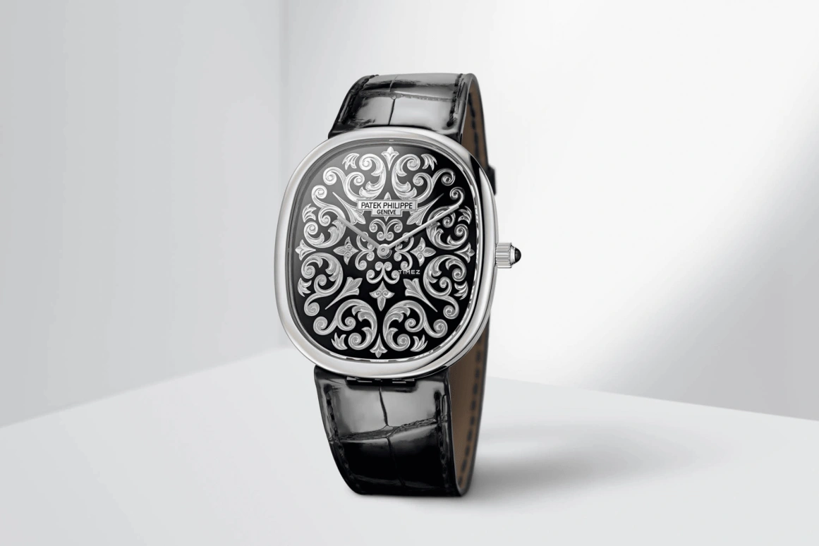 Patek Philippe,Golden Ellipse 34.50mm,34.50mm,Platinum,Black,Automatic,48hours,In-house Caliber,5738,5738/50P-001