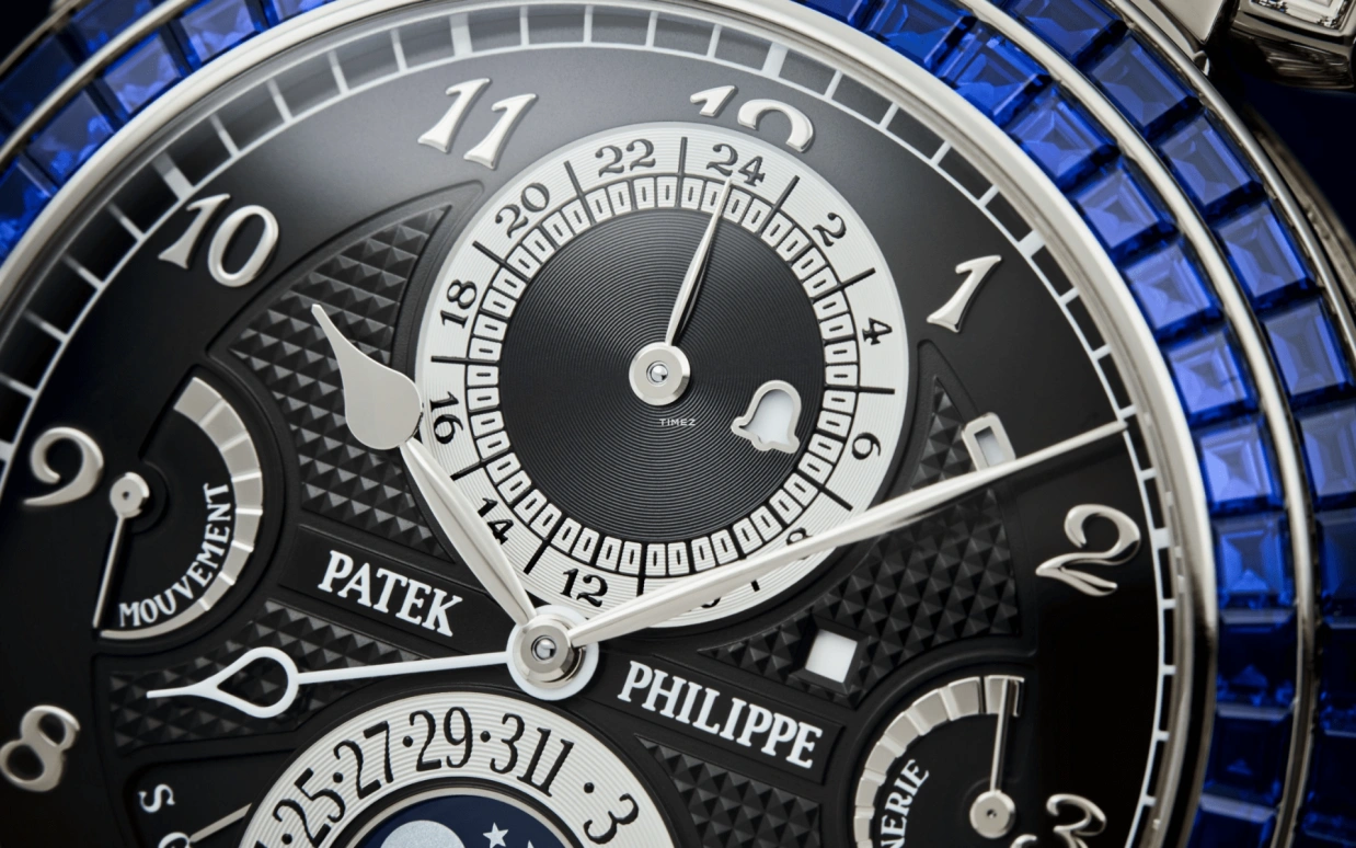 Patek Philippe,Grand Complications 49.40mm,49.40mm,White Gold,Black,Handwound,Moonphase,Perpetual Calendar,Leap Year,Month,72hours,In-house Caliber,6300,6300/401G-001