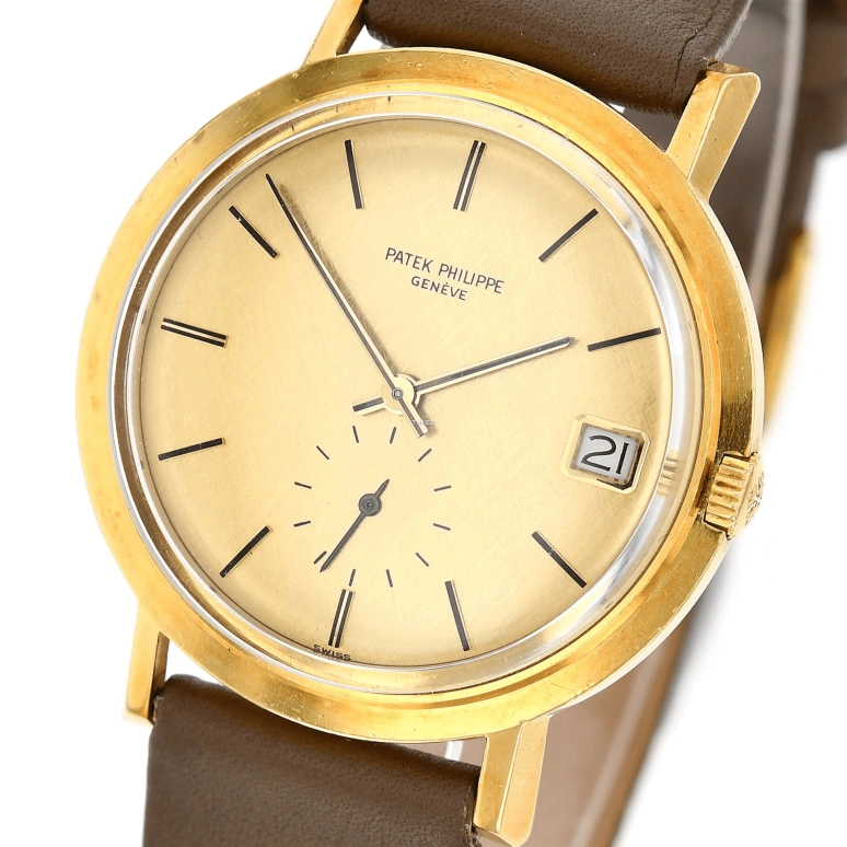 Patek Philippe,Calatrava 36mm,36mm,Yellow Gold,Champagne,Automatic,In-house Caliber,Sapphire,Crystal Glass,3541J