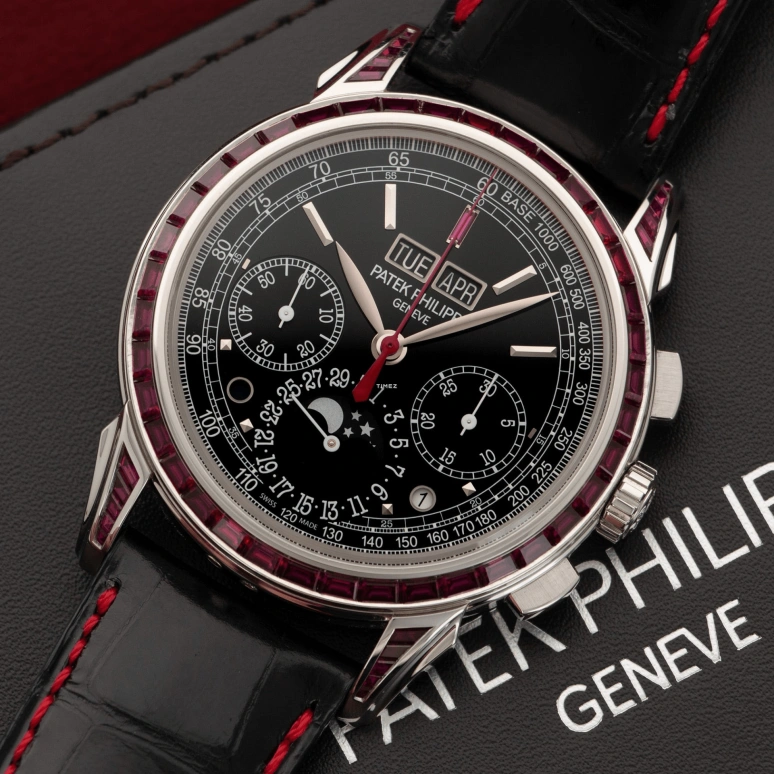 Patek Philippe,Grand Complications 41mm,41mm,Platinum,Black,Handwound,Chronograph,Moonphase,Perpetual Calendar,Leap Year,65hours,In-house Caliber,5271,5271/12P-001