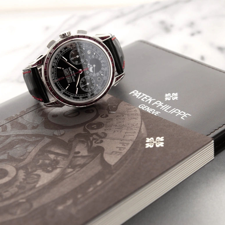 Patek Philippe,Grand Complications 41mm,41mm,Platinum,Black,Handwound,Chronograph,Moonphase,Perpetual Calendar,Leap Year,65hours,In-house Caliber,5271,5271/12P-001