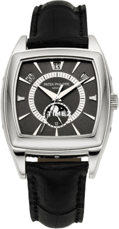 Patek Philippe,Complications 38x51mm,38x51mm,Platinum,Black,Grey,Automatic,Moonphase,Annual Calendar,Month,Date,45hours,In-house Caliber,5135P,5135P-001
