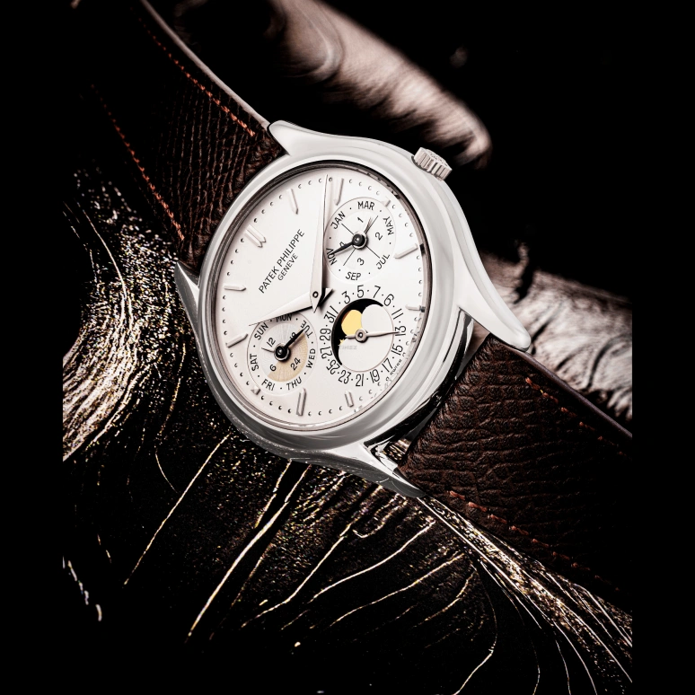 Patek Philippe,Grand Complications 36mm,36mm,Platinum,White,Automatic,Moonphase,Perpetual Calendar,Leap Year,Month,48hours,In-house Caliber,3940P