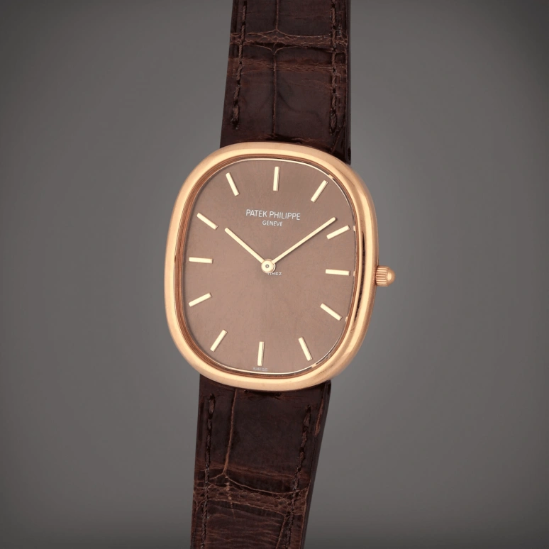 Patek Philippe,Golden Ellipse 31.10mm,31.10mm,Rose Gold,Brown,Automatic,48hours,In-house Caliber,3738,3738/100R-001
