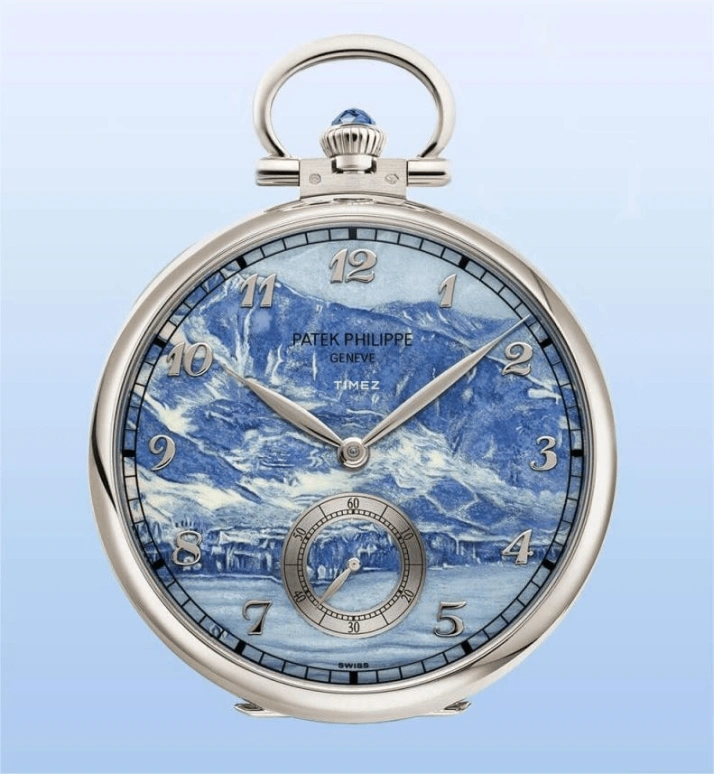 Patek Philippe,Pocket Watches ,White Gold,Blue,Handwound,42hours,In-house Caliber,992,992/184G-001