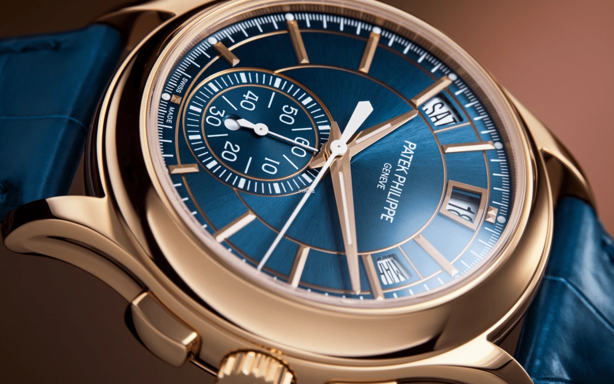 Patek Philippe,Complications 42mm,42mm,Rose Gold,Blue,Automatic,Chronograph,Annual Calendar,Month,Date,55hours,In-house Caliber,Lionel Messi,La Pulga,GOAT,5905R,5905R-010