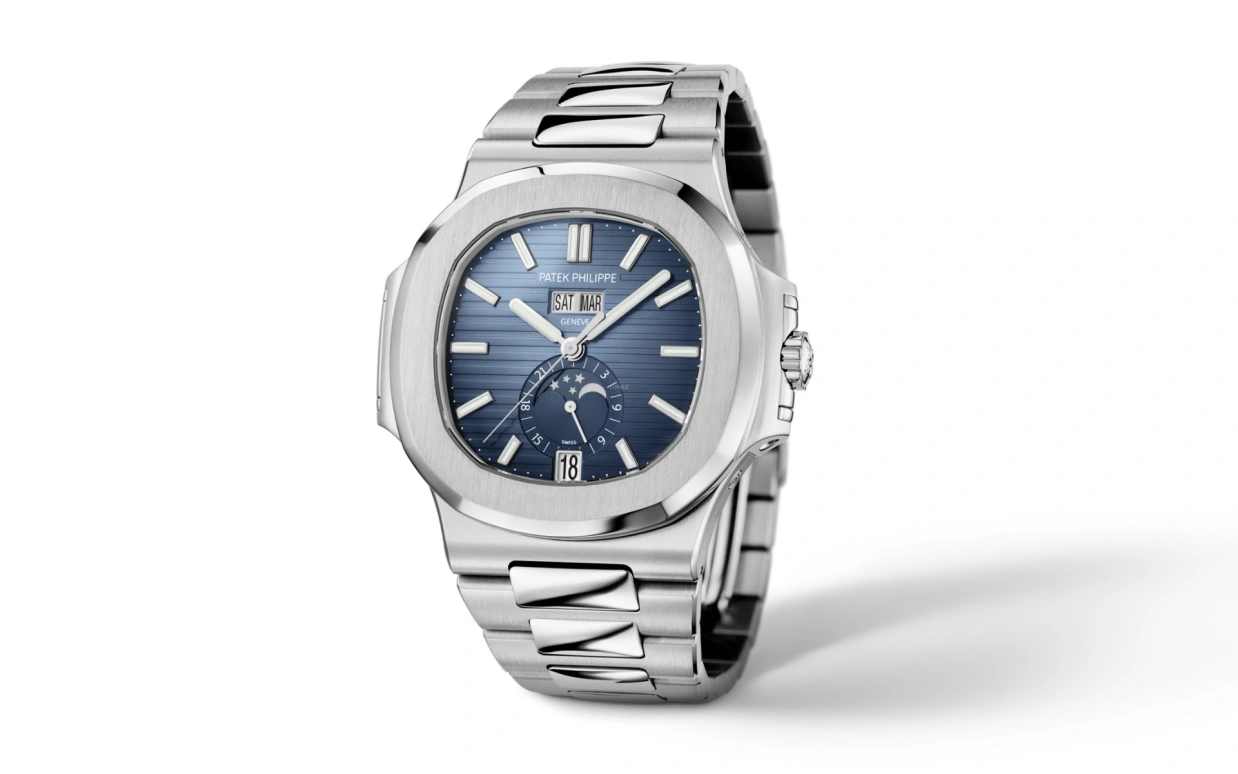 Patek Philippe,Nautilus 40.50mm,40.50mm,Stainless Steel,Blue,Automatic,Moonphase,Annual Calendar,Month,Date,45hours,In-house Caliber,Hardik Pandya,Wilber Pan,Will pan,5726,5726/1A-014