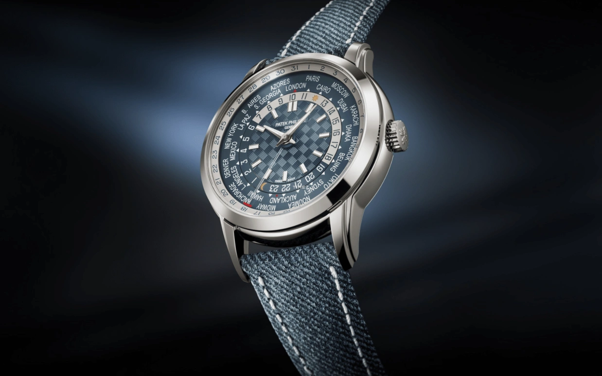 Patek Philippe,Complications 40mm,40mm,White Gold,Blue,Automatic,Day,World Time,Day / Night Indication,Mark Wahlberg,Marky Mark,5330G,5330G-001