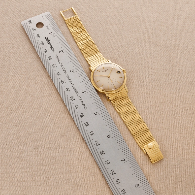 Patek Philippe,Calatrava 35mm,35mm,Yellow Gold,Beige,Automatic,Day,38hours,3445J Gubelin