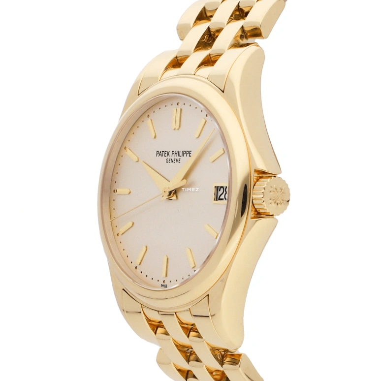 Patek Philippe,Calatrava 37mm,37mm,Yellow Gold,Silver White,Automatic,Day,45hours,5127,5127/1J-001