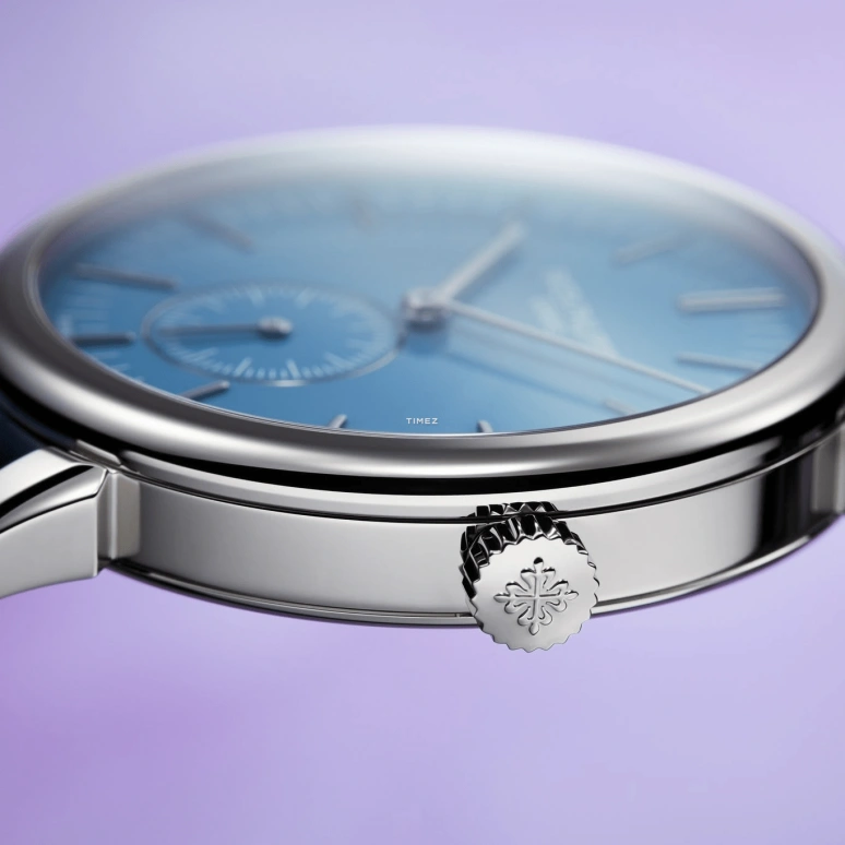 Patek Philippe,Calatrava 36mm,36mm,White Gold,Blue,Handwound,44hours,In-house Caliber,6127G,6127G-010