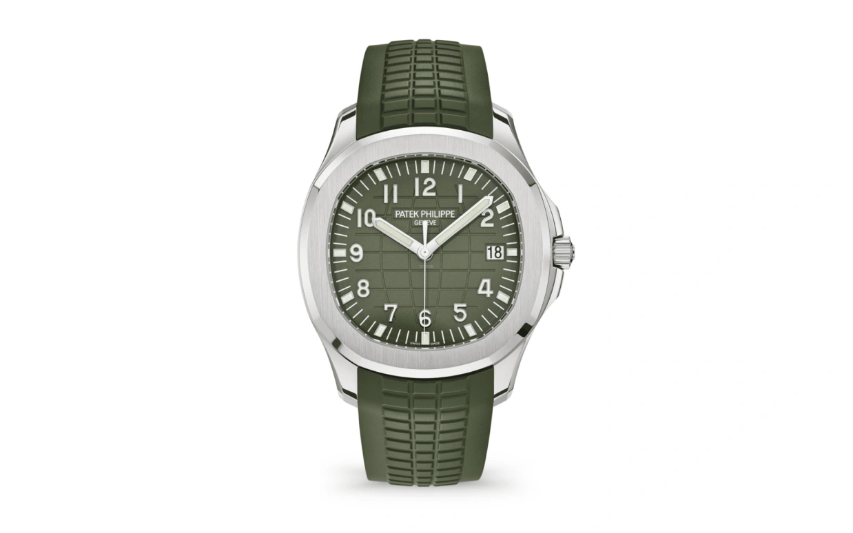 Patek Philippe,Aquanaut 42.20mm,42.20mm,White Gold,Green,Automatic,45hours,In-house Caliber,Tom Holland,Wilber Pan,Will pan,5168G,5168G-010