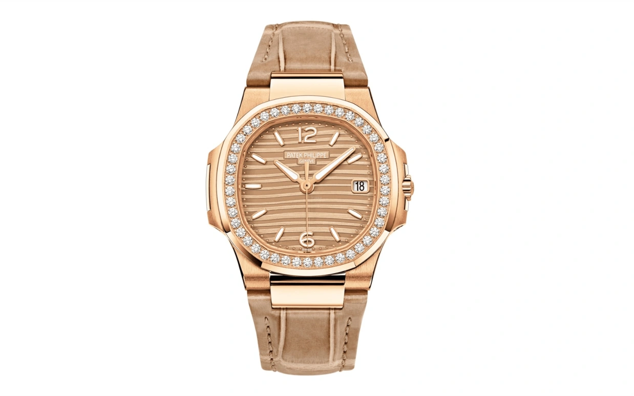 Patek Philippe,Nautilus 32mm,32mm,Rose Gold,Gold,Quartz,Day,In-house Caliber,7010R,7010R-012
