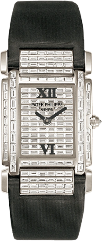 Patek Philippe,Twenty~4 25mm,25mm,White Gold,Quartz,In-house Caliber,Sapphire,4911G,4911G-001