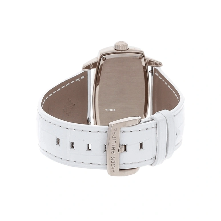 Patek Philippe,Gondolo 37.20x22.40mm,37.20x22.40mm,White Gold,White,Quartz,In-house Caliber,Sapphire,Crystal Glass,4980G,4980G-001