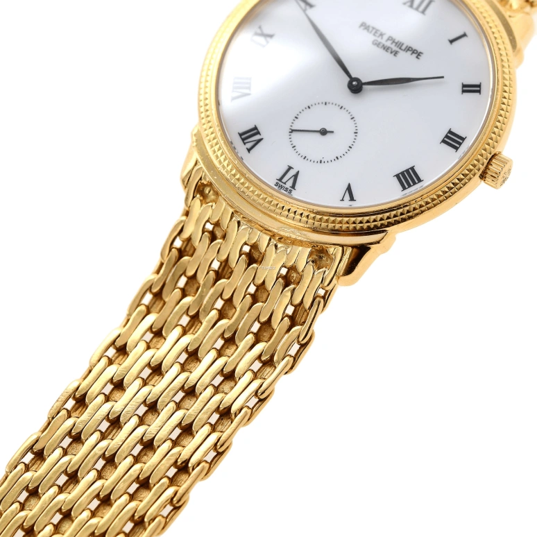 Patek Philippe,Calatrava 34mm,34mm,Yellow Gold,White,Automatic,45hours,In-house Caliber,3919,3919/020