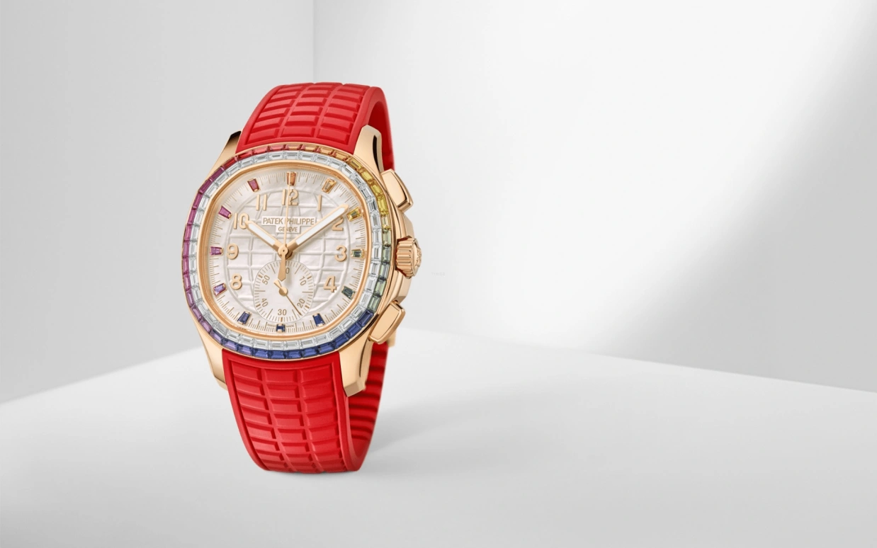 Patek Philippe,Aquanaut 39.90mm,39.90mm,Rose Gold,Multi-Color,White,Automatic,55hours,In-house Caliber,Yeoh Choo Kheng,Michelle Yeoh,Lionel Messi,Jimmy Butler,Ben Simmons,Paul Pogba,La Pulga,GOAT,7968,7968/300R-001