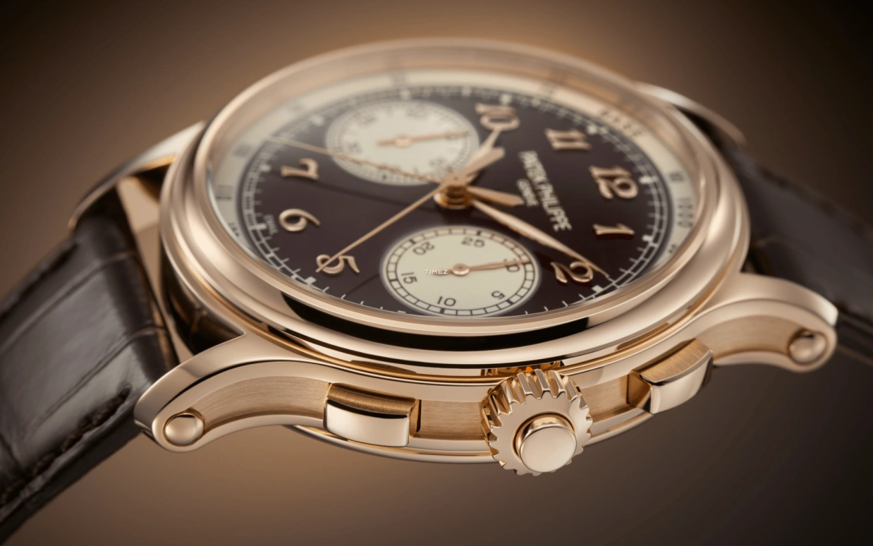 Patek Philippe,Complications 41mm,41mm,Rose Gold,Brown,Handwound,Chronograph,Rattrapante,5370R,5370R-001