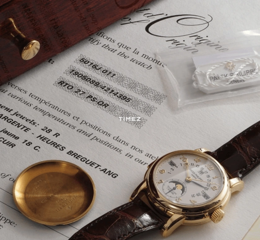 Patek Philippe,Grand Complications 39.50mm,39.50mm,Yellow Gold,White,Handwound,Moonphase,Perpetual Calendar,Leap Year,Month,48hours,In-house Caliber,5016J,5016J-011