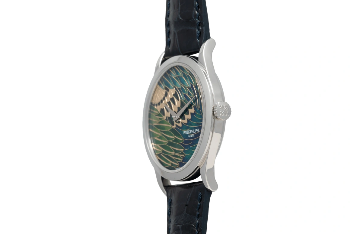 Patek Philippe,Calatrava 38mm,38mm,Platinum,Green,Automatic,48hours,In-house Caliber,5077P,5077P-089