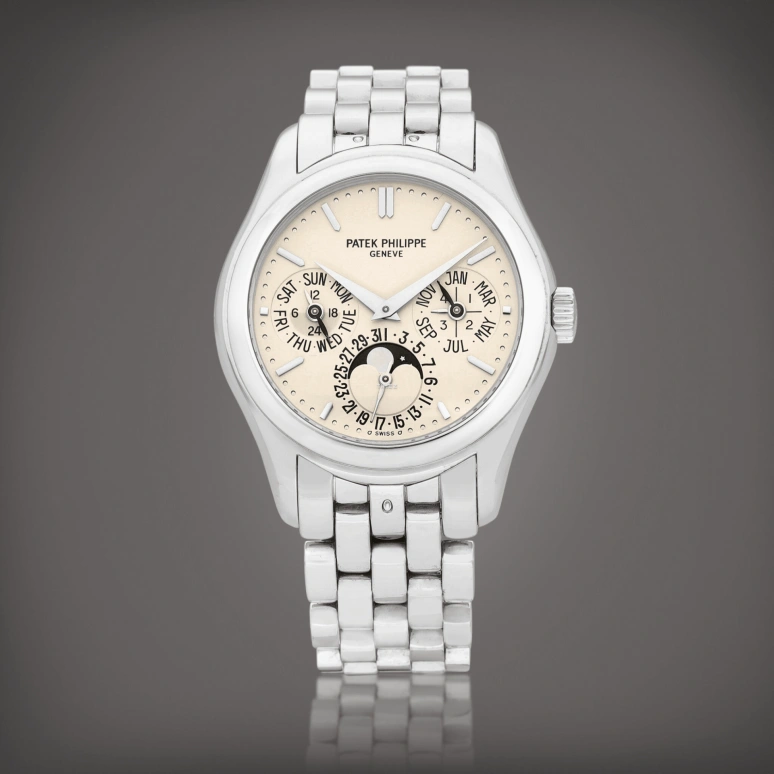 Patek Philippe,Grand Complications 36.50mm,36.50mm,White Gold,White,Automatic,Moonphase,Perpetual Calendar,Leap Year,Month,48hours,In-house Caliber,5136,5136/1G-001
