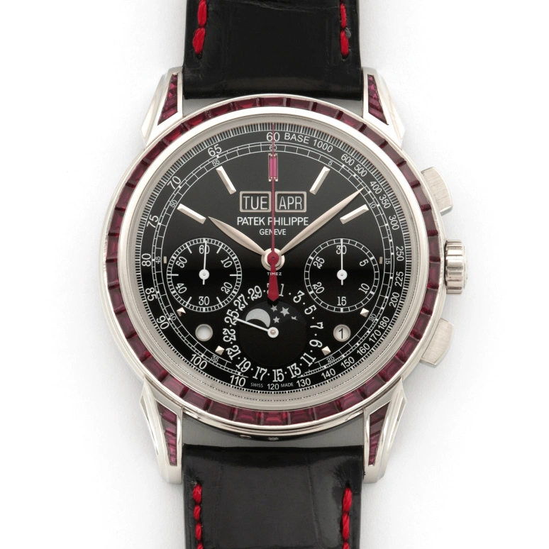 Patek Philippe,Grand Complications 41mm,41mm,Platinum,Black,Handwound,Chronograph,Moonphase,Perpetual Calendar,Leap Year,65hours,In-house Caliber,5271,5271/12P-001