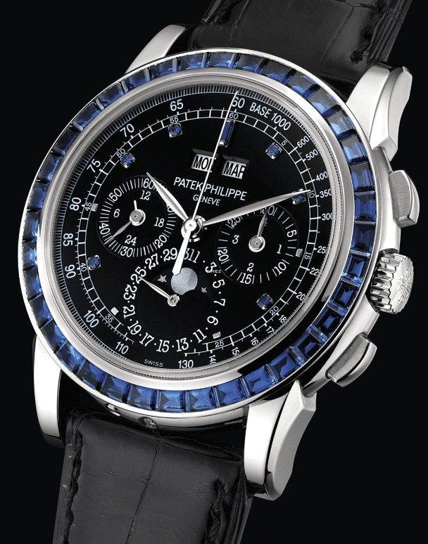 Patek Philippe,Grand Complications 40mm,40mm,Platinum,Black,Handwound,Chronograph,Moonphase,Perpetual Calendar,Leap Year,60hours,In-house Caliber,5971,5971/11P-101