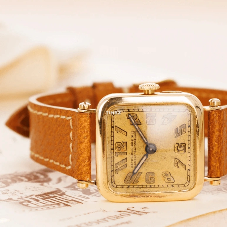 Patek Philippe,Other 25.50mm,25.50mm,Yellow Gold,Yellow,Handwound,Square,Gold,5,5/1920