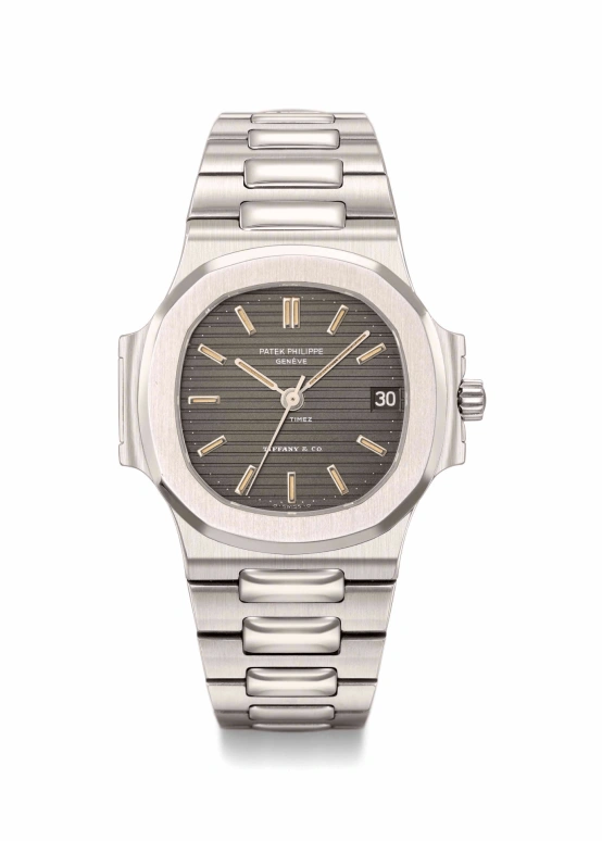Patek Philippe,Nautilus 37mm,37mm,Stainless Steel,Black,Automatic,Day,In-house Caliber,3800,3800/1A-TiffanyCo