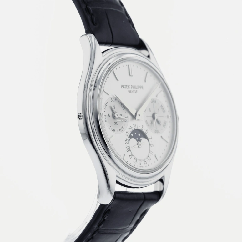 Patek Philippe,Grand Complications 36mm,36mm,Platinum,White,Automatic,Moonphase,Perpetual Calendar,Leap Year,Month,48hours,In-house Caliber,3940P