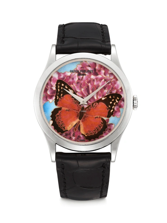 Patek Philippe,Calatrava 38mm,38mm,Platinum,Multi-Color,Pink,Red,Automatic,48hours,In-house Caliber,5077P,5077P-015