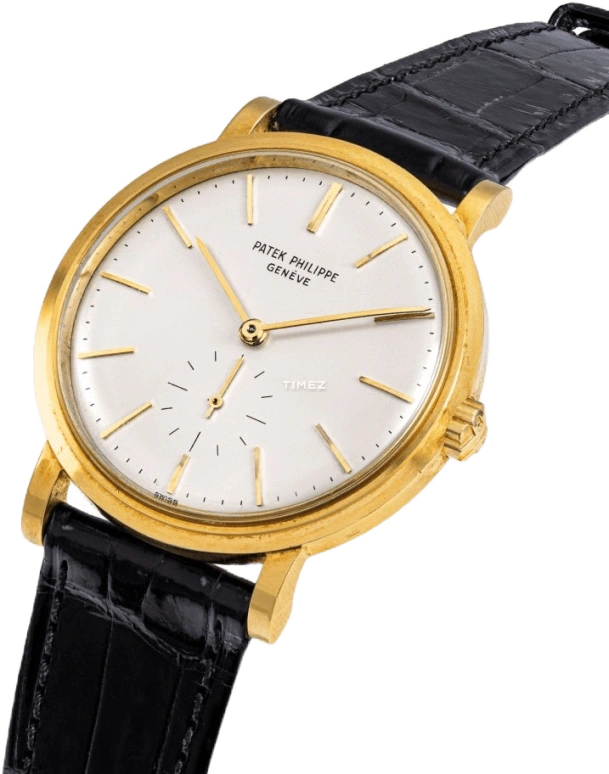 Patek Philippe,Calatrava 35mm,35mm,Yellow Gold,Silver,Automatic,Sapphire,Crystal Glass,Round,3429