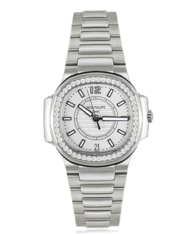 Patek Philippe,Nautilus 33.60mm,33.60mm,Stainless Steel,Silver White,Automatic,Day,45hours,7008,7008/1A-011