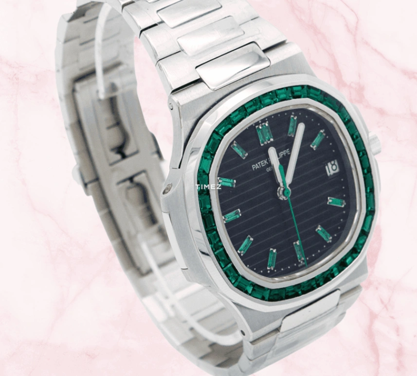 Patek Philippe,Nautilus 40mm,40mm,Platinum,Black,Automatic,Day,45hours,Hardik Pandya,AP DHILLON,5711,5711/113P-001
