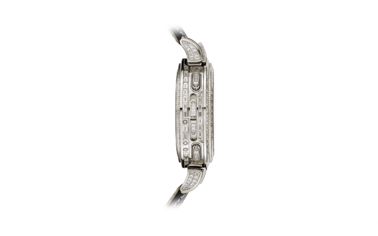 Patek Philippe,Grand Complications 49.40mm,49.40mm,White Gold,Black,Handwound,Moonphase,Perpetual Calendar,Leap Year,Month,72hours,In-house Caliber,6300,6300/400G-001