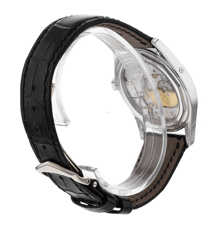 Patek Philippe,Calatrava 37mm,37mm,White Gold,Black,Automatic,Day,48hours,6000G,6000G-001