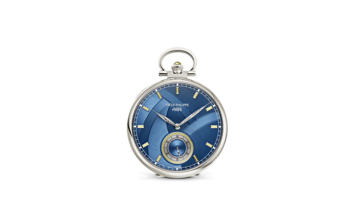 Patek Philippe,Pocket Watches ,White Gold,Blue,Handwound,42hours,In-house Caliber,992,992/182G-001