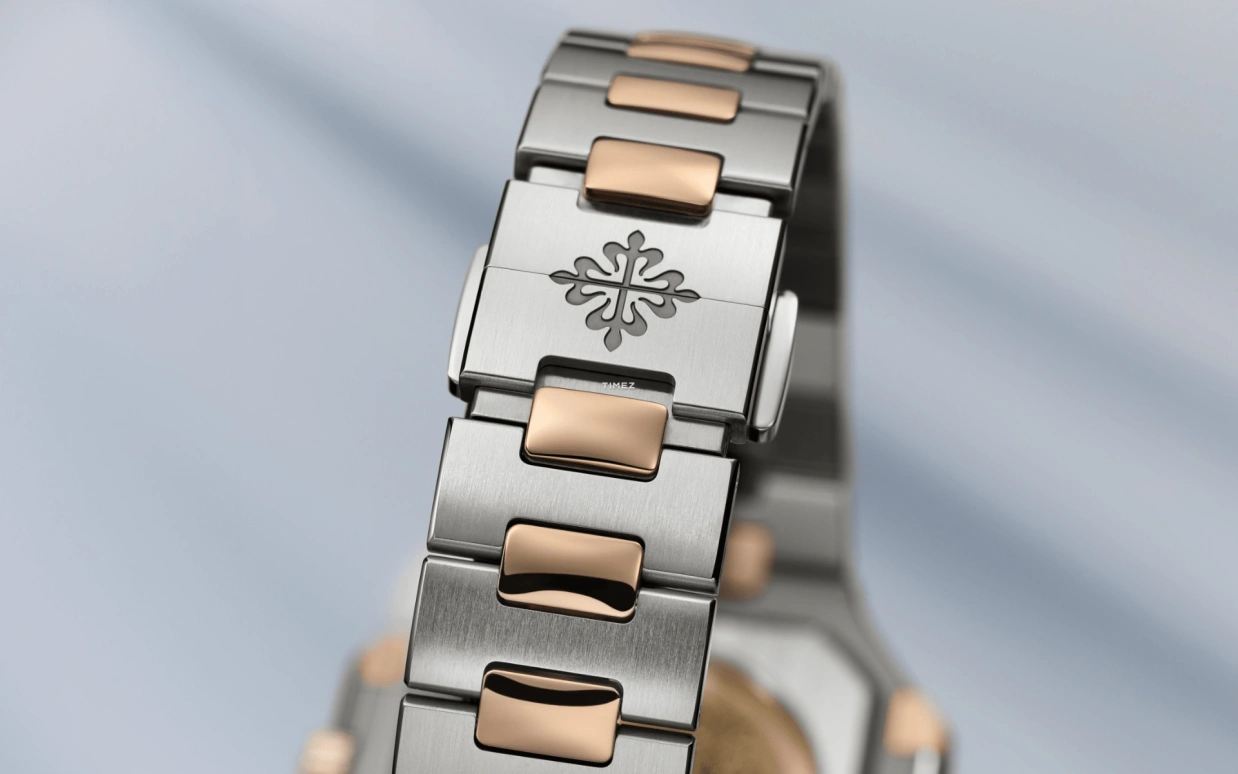 Patek Philippe,Cubitus 45mm,45mm,Stainless Steel,Rose Gold,Blue,Automatic,Day,45hours,5821,5821/1AR-001