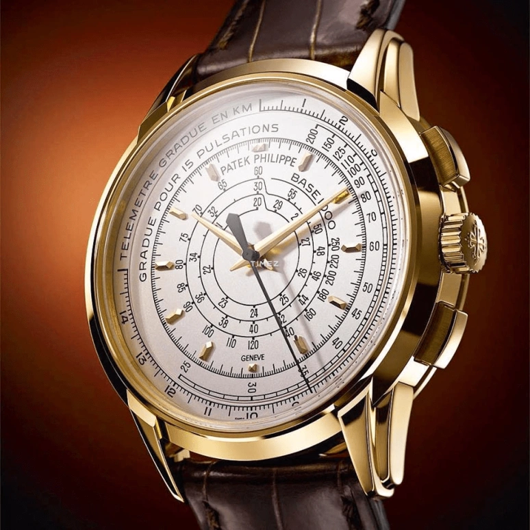 Patek Philippe,Complications 40mm,40mm,Rose Gold,Silver,Automatic,Chronograph,55hours,5975R,5975R-001