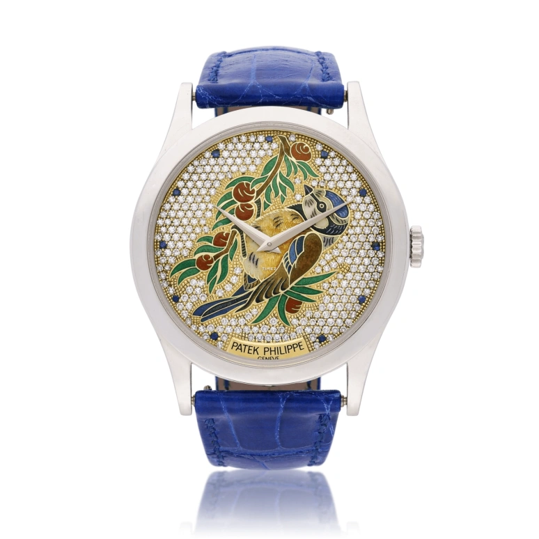 Patek Philippe,Calatrava 38mm,38mm,Platinum,Silver,Multi-Color,Automatic,48hours,In-house Caliber,5077 Blue tit